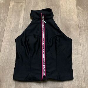 Womens Under Armour Summit Full Zip Running Performance Yoga Crop Top‎